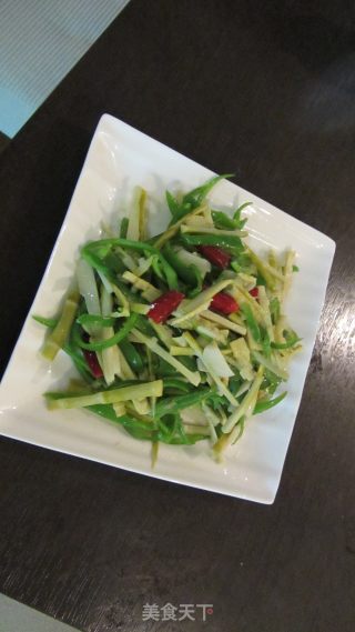 春天的美味－青椒竹笋的做法步骤：3