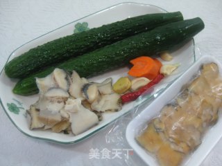 螺片黄瓜的做法步骤：1