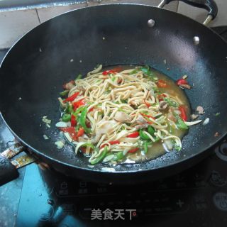 炒长豆腐丝的做法步骤：7