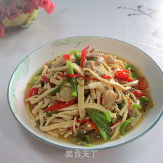 炒长豆腐丝的做法步骤：8