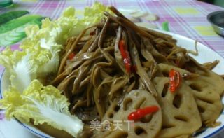 凉拌黄花菜莲藕的做法步骤：18