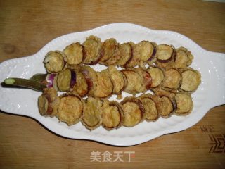浇汁小茄夹的做法步骤：7