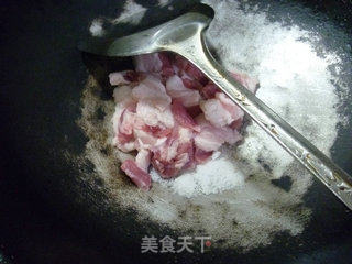 鸡蛋蒸盐炒肉的做法步骤：6