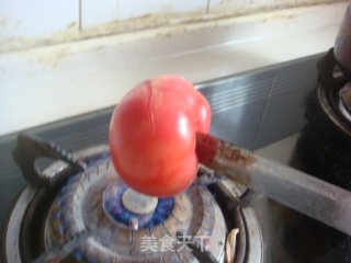 西红柿炝锅面的做法步骤：2