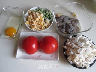 番茄鲜虾饭的做法步骤：5