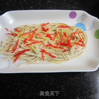 蚝油白豆腐丝的做法步骤：5
