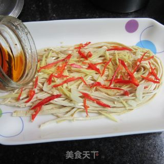 蚝油白豆腐丝的做法步骤：7