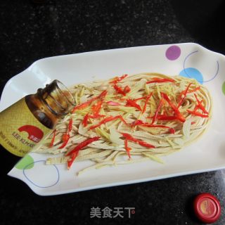 蚝油白豆腐丝的做法步骤：8