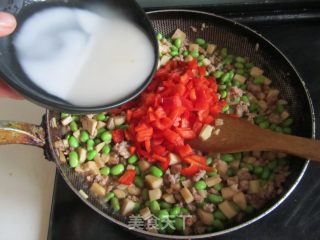 肉末豆米杏鲍菇丁的做法步骤：8