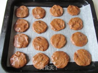 巧克力葡萄干饼干的做法步骤：8
