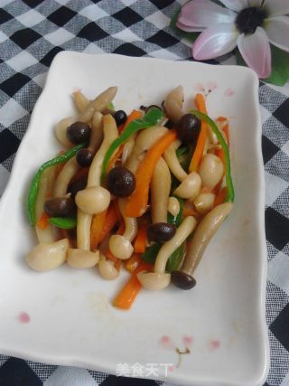 蚝油双菇的做法步骤：7