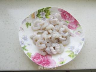 韭苔炒虾仁的做法步骤：2