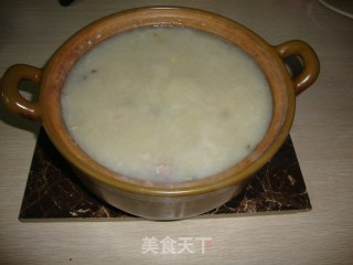 砂锅皮蛋瘦肉粥的做法步骤：6