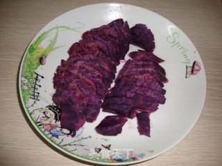 【紫薯蜜豆包】----给自己的早餐添一道风景的做法步骤：1