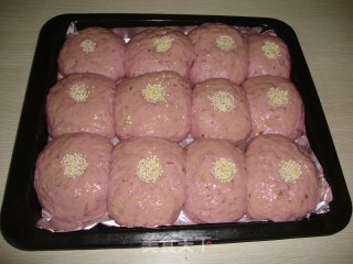 【紫薯蜜豆包】----给自己的早餐添一道风景的做法步骤：11