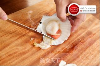 茄汁海鲜宽面的做法步骤：7