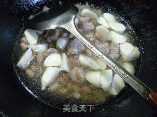 排骨茭白烧花生米的做法步骤：10