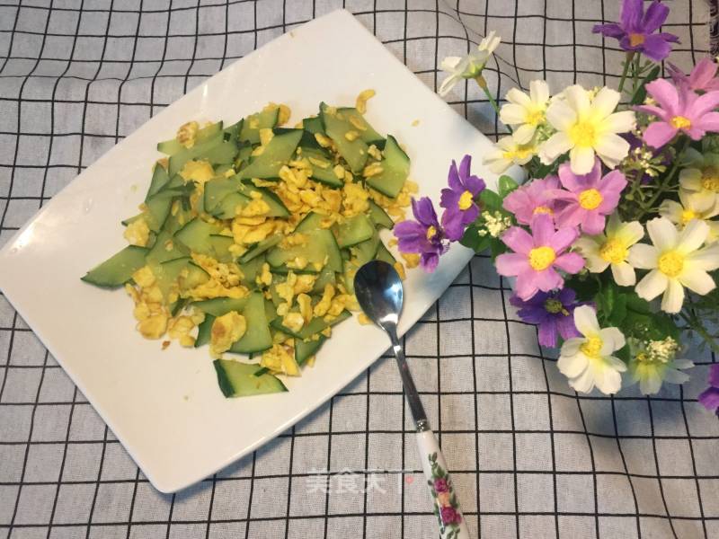 青瓜炒鸡蛋-超美味减肥餐的做法