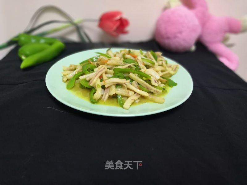 青椒鱿鱼圈的做法