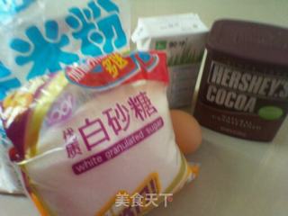 可可米粉蛋糕 电饭煲版的做法步骤：1