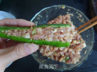 家常菜——煎酿辣椒的做法步骤：7