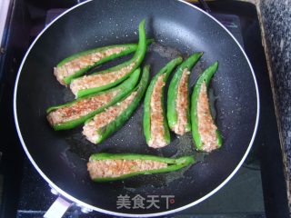 家常菜——煎酿辣椒的做法步骤：10
