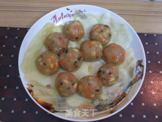 土豆蔬菜大丸子的做法步骤：3