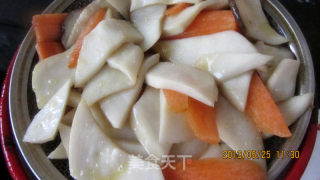 杏鲍菇炒油菜的做法步骤：5