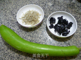 紫菜小海蜒炒夜开花的做法步骤：1