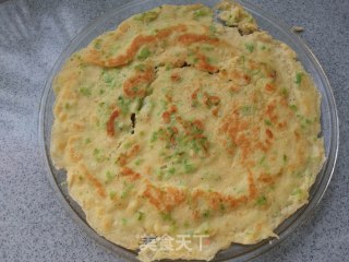 苦瓜虾皮鸡蛋煎饼的做法步骤：7