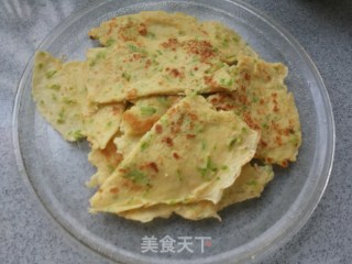 苦瓜虾皮鸡蛋煎饼的做法步骤：8