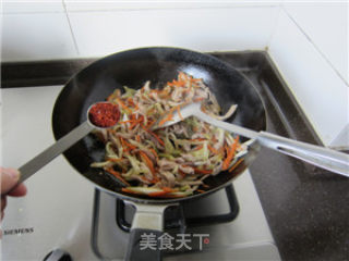 榨菜炒肉丝的做法步骤：10