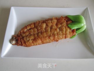 橙香玉米鱼的做法步骤：9