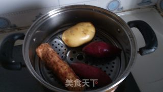 五色营养糯米糍的做法步骤：1