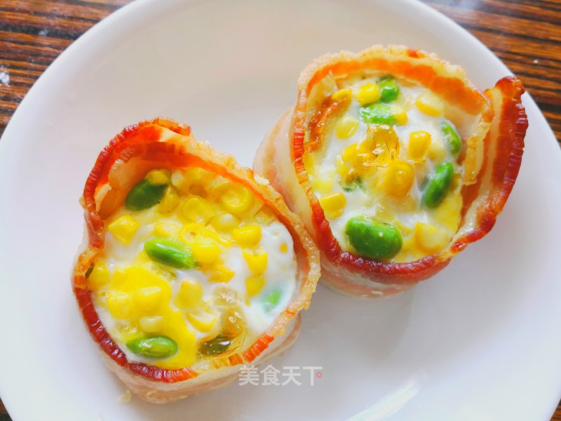 培根吐司杯的做法