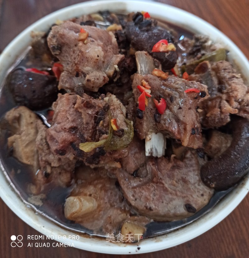 豆豉蒸香菇排骨的做法