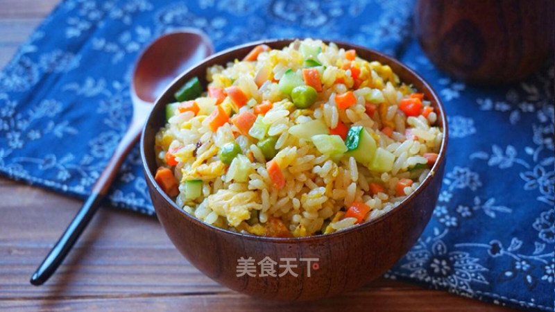 咖喱苦荞米炒饭的做法