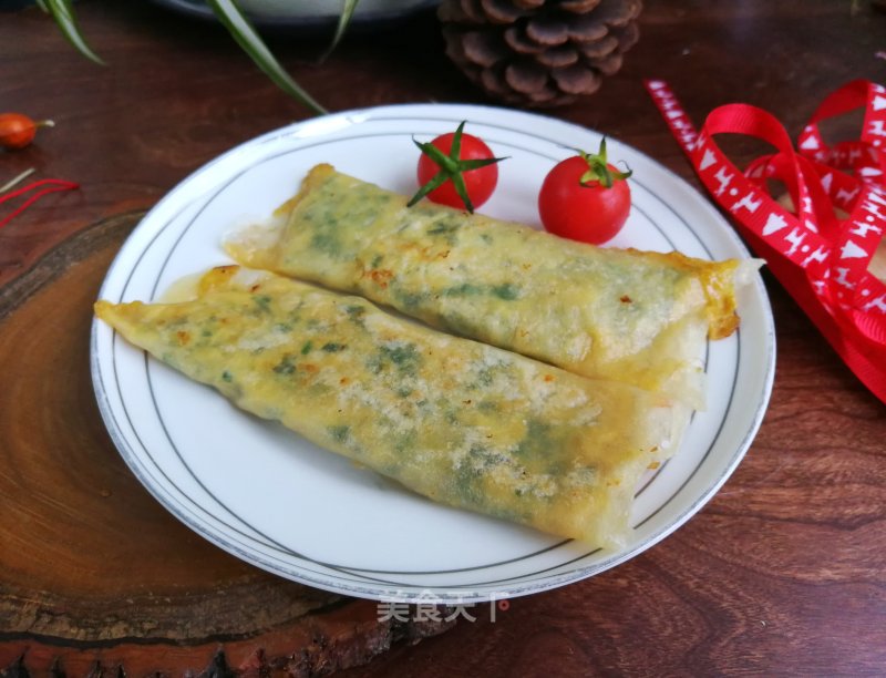 韭菜鸡蛋卷饼的做法