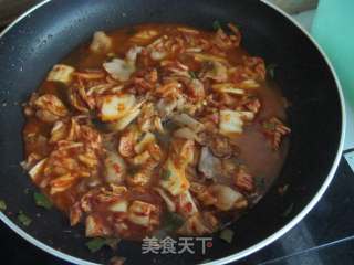 辣白菜焖豆腐的做法步骤：9