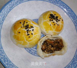 酥皮五仁饼 二种效果的五仁酥的做法步骤：21