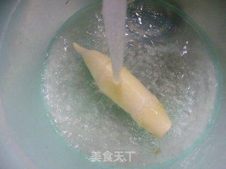 雪菜茭白炒带豆的做法步骤：5