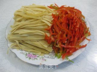 麻椒豆皮的做法步骤：2