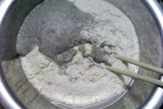 黑芝麻糖馅豆渣包的做法步骤：3