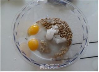低脂健康小点心——葵花籽小饼的做法步骤：1