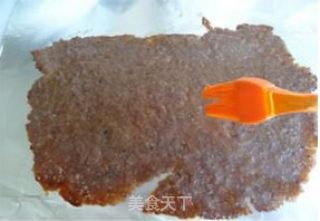 给孩子自制健康零食——黑椒蜜汁猪肉脯的做法步骤：7