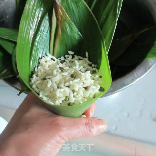 糯米绿豆粽子的做法步骤：5