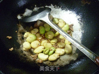 肉末蚕豆炒丝瓜的做法步骤：9