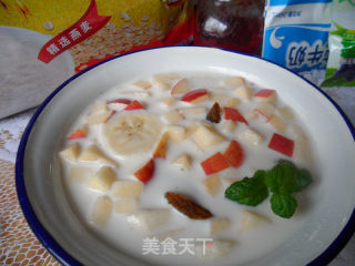 快手营养早餐--香蕉燕麦牛奶的做法步骤：7