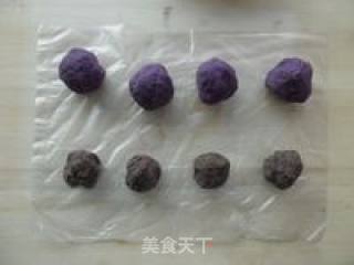 紫薯红豆糕的做法步骤：4