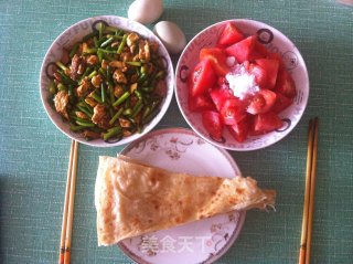 里脊炒蒜苔的做法步骤：6